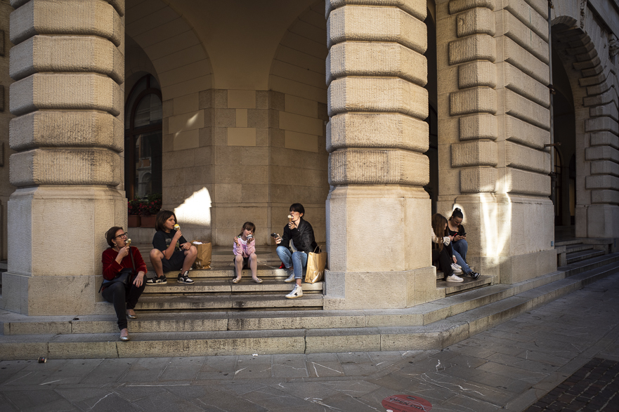 Endlich Sonne – Piazza in Udine